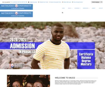 Mucg.edu.gh(Methodist University Ghana) Screenshot