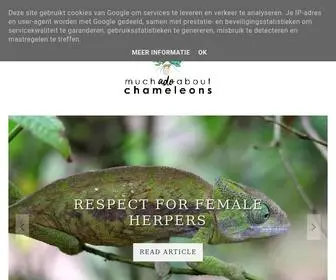 Muchadoaboutchameleons.com(Much Ado About Chameleons) Screenshot