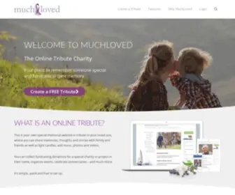 Muchloved.com(Online memorials) Screenshot
