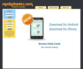 Muchobeets.com(Free Online Flash Cards) Screenshot