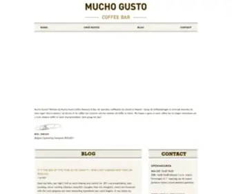 Muchogustocoffee.be(Mucho Gusto Coffee) Screenshot