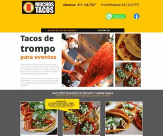 Muchostacos.com.mx(Tacos de trompo y bistec para Eventos) Screenshot