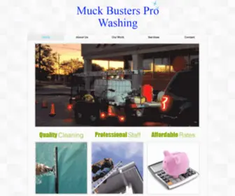 Muckbustersprowash.com(Pressure Washing Business) Screenshot