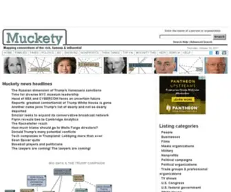 Muckety.com(Mapping relations and measuring influence) Screenshot