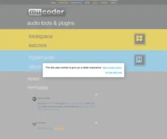 Mucoder.net(Mucoder audio tools & plugins) Screenshot