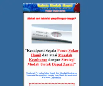 Mudahhamil.com(Panduan Dan Tips Untuk Mudah Hamil Dan Cepat Dapat Zuriat) Screenshot