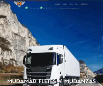 Mudamar.com.ar(Mudanzas a mar del plata costa atlantica fletes mar del plata transporte y logística fletes entre Buenos Aires y Costa Atlántica) Screenshot