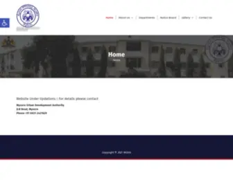 Mudamysore.gov.in(MYSORE URBAN DEVELOPMENT AUTHORITY) Screenshot