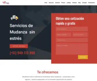 Mudanzaperu.com(Servicios) Screenshot