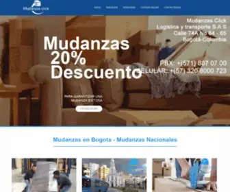 Mudanzasclick.com(Mudanzas Click) Screenshot