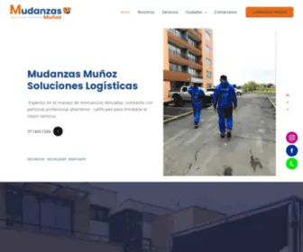 Mudanzasmunoz.com(Mudanzas y soluciones logísticas muñoz) Screenshot