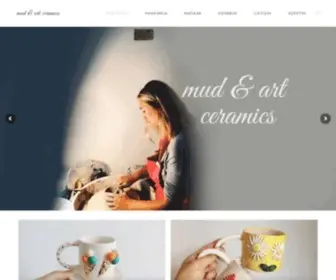 Mudartceramics.com(Handmade Ceramics) Screenshot