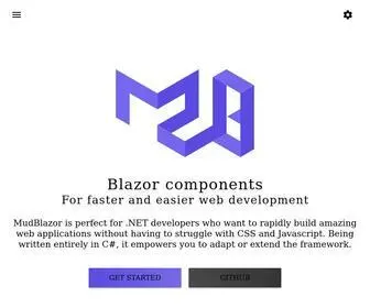 Mudblazor.com(Blazor Component Library based on Material Design. MudBlazor) Screenshot