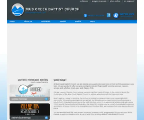 Mudcreekchurch.org(Mud Creek Baptist Church) Screenshot