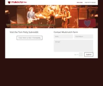 Mudcrutch.com(Tom Petty) Screenshot