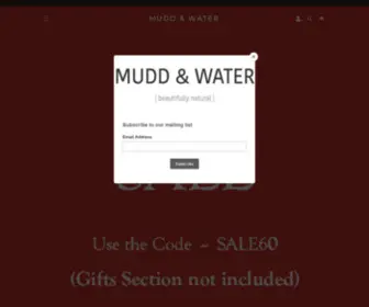 Muddandwater.com(Mudd & Water UK) Screenshot