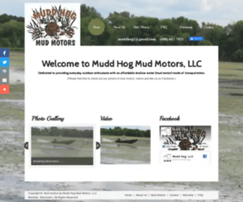 Muddhog.com(MuddHog Mud Motors) Screenshot