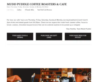 Muddpuddlecoffee.com(Mudd puddle coffee roasters & cafe) Screenshot