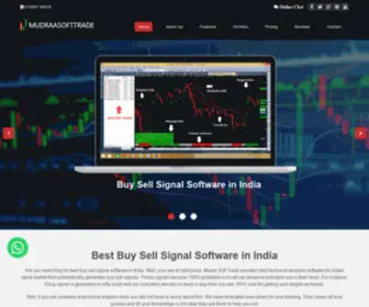 Mudraasofttrade.com(Buy Sell Signal Software) Screenshot