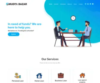 Mudrabazar.in(India's No. 1 Marketplace for Loans and Credit Cards. Our aim) Screenshot