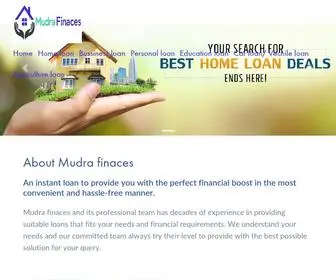 Mudrafinaces.com(Mudra finaces) Screenshot