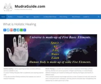 Mudraguide.com(Five Basic Elements of the Body) Screenshot