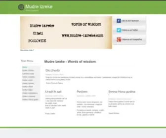 Mudre-Izreke.com(Mudre izreke) Screenshot