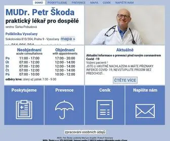 Mudrskoda.cz(Poliklinika Vysočany. Praktický lékař pro dospělé Praha 9) Screenshot
