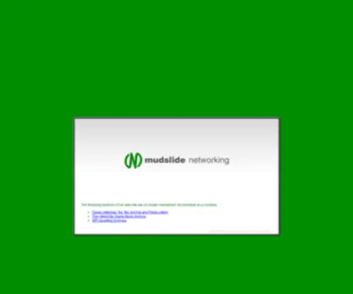 Mudslide.net(Mudslide networking) Screenshot
