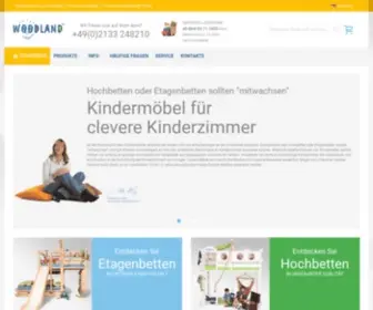 Mueble-Infantil.com(WOODLAND-Kindermöbel für kleine Abenteurer) Screenshot