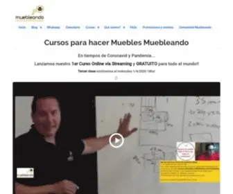 Muebleando.com(Cursos de muebles para crear Muebleando) Screenshot