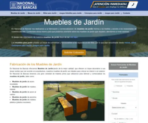 Muebles-DE-Jardin.mx(Fabricacion de muebles de jardín) Screenshot
