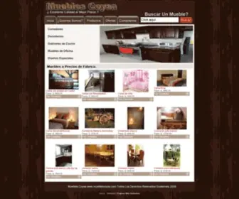 Mueblescoysa.com(Muebles de Madera) Screenshot