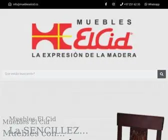 Muebleselcid.co(Muebles El Cid) Screenshot