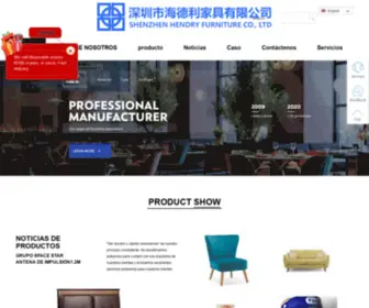 Mueblesrestaurante.com(Shenzhen Hendry Furniture Co) Screenshot