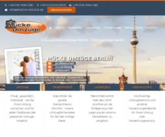 Muecke-Umzuege.de(Umzüge Berlin) Screenshot