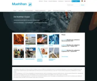 Muehlhan.com(Industriedienstleistungen weltweit) Screenshot