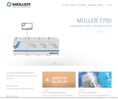 Mueller-Apparatebau.de(Flexible Paper Handling Solutions) Screenshot