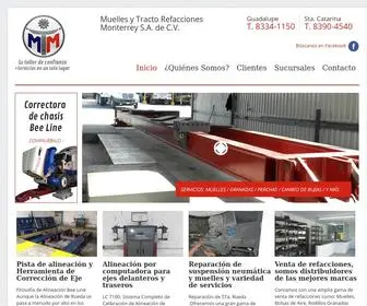 Muellesytractorefaccionesmty.com.mx(Inicio) Screenshot