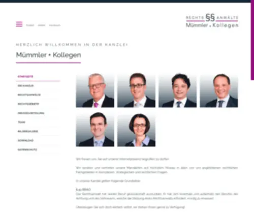 Muemmler.de(Herzlich Willkommen in der Kanzlei Rechtsanwälte Mümmler) Screenshot