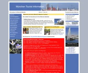 Muenchen-Touristeninformation.de(Touristeninformation München) Screenshot