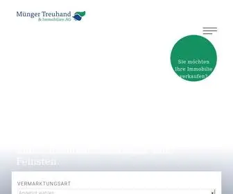 Muenger-Immobilien.ch(Treuhand) Screenshot