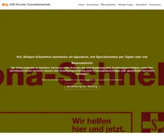 Muenster-Coronatest.de(Muenster Coronatest) Screenshot