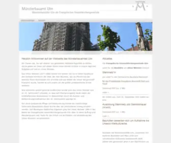 Muensterbauamt-ULM.de(Ulmer Münster) Screenshot