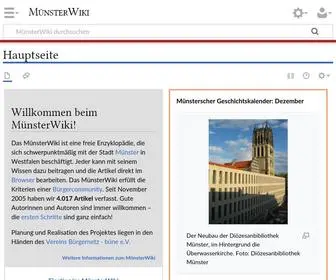 Muensterwiki.de(MünsterWiki) Screenshot