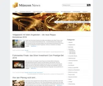 Muenzen-News.de(Münzen News) Screenshot