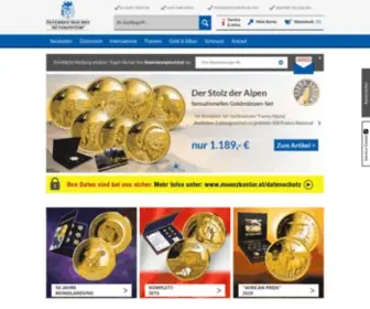 Muenzkontor.at(Münzen und Gedenkprägungen online kaufen) Screenshot