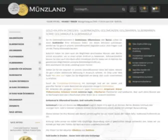 Muenzland.com(Seit über 25 Jahren können Sie bei Münzland in Dresden Gold kaufen) Screenshot