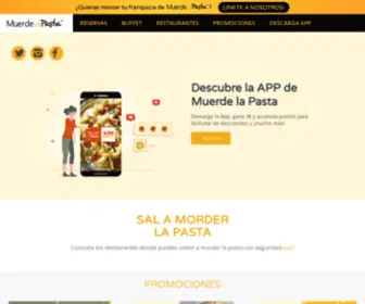 Muerdelapasta.com(Restaurantes italianos con buffet libre) Screenshot