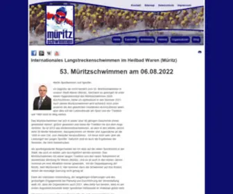 Mueritzschwimmen.de(Langstreckenschwimmen durch die Müritz) Screenshot